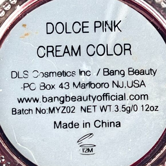 Bang Beauty Cream Color Lip Dolce Pink Balm Pigmentation Full Size .12 fl oz New - Picture 5 of 5